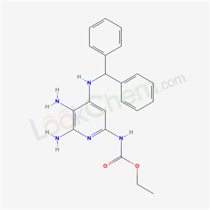 38359-68-1,ethyl {5,6-diamino-4-[(diphenylmethyl)amino]pyridin-2-yl}carbamate,