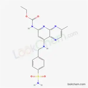 Molecular Structure of 21271-88-5 (ethyl {3-methyl-8-[(4-sulfamoylbenzyl)amino]pyrido[2,3-b]pyrazin-6-yl}carbamate)