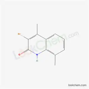 Molecular Structure of 41968-62-1 (3-bromo-4,8-dimethylquinolin-2(1H)-one)