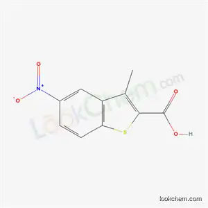 Molecular Structure of 17514-61-3 (5-nitro-3-methyl-1-benzothiophene-2-carboxylic acid)