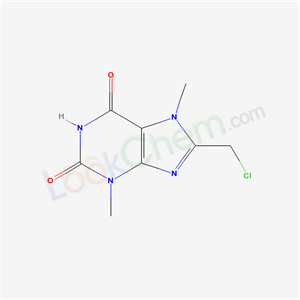 4921-56-6,8-(chloromethyl)-3,7-dimethyl-3,7-dihydro-1H-purine-2,6-dione,