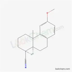 Molecular Structure of 5709-04-6 (6-methoxy-4a-methyl-1,2,3,4,4a,9,10,10a-octahydrophenanthrene-1-carbonitrile)