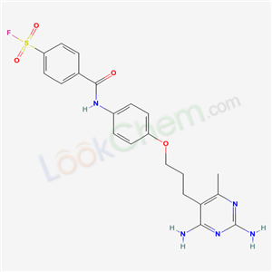 21428-12-6,4-({4-[3-(2,4-diamino-6-methylpyrimidin-5-yl)propoxy]phenyl}carbamoyl)benzenesulfonyl fluoride,