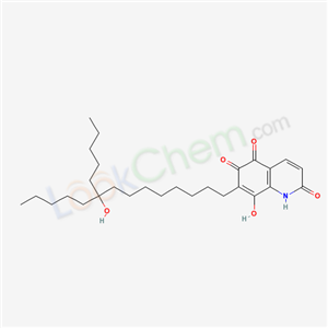 18413-39-3,8-hydroxy-7-(9-hydroxy-9-pentyltetradecyl)quinoline-2,5,6(1H)-trione,
