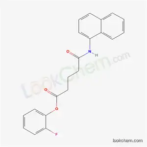 Molecular Structure of 5768-71-8 ((2-fluorophenyl) 4-(naphthalen-1-ylcarbamoyl)butanoate)
