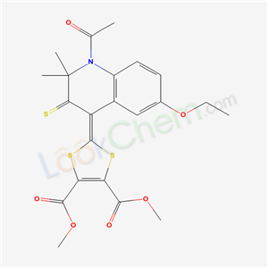 5228-56-8,dimethyl 2-(1-acetyl-6-ethoxy-2,2-dimethyl-3-thioxo-2,3-dihydroquinolin-4(1H)-ylidene)-1,3-dithiole-4,5-dicarboxylate,