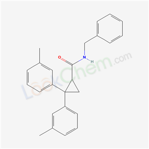 6076-18-2,N-benzyl-2,2-bis(3-methylphenyl)cyclopropanecarboxamide,