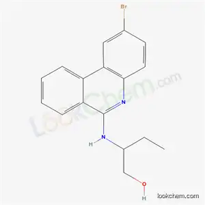 Molecular Structure of 38176-90-8 (2-[(2-bromophenanthridin-6-yl)amino]butan-1-ol)