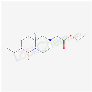 56926-08-0,ethyl (7-ethyl-6-oxooctahydro-2H-pyrazino[1,2-c]pyrimidin-2-yl)acetate,