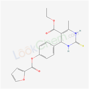 6240-68-2,ethyl 4-{4-[(furan-2-ylcarbonyl)oxy]phenyl}-6-methyl-2-thioxo-1,2,3,4-tetrahydropyrimidine-5-carboxylate,