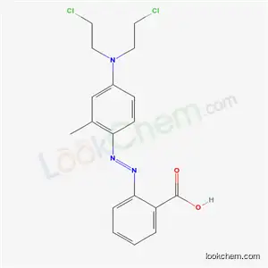 Molecular Structure of 4213-40-5 (2-[[4-[Bis(2-chloroethyl)amino]-2-methylphenyl]azo]benzoic acid)
