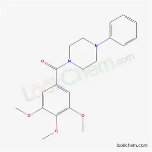Molecular Structure of 17766-63-1 (1-Phenyl-4-(3,4,5-trimethoxybenzoyl)piperazine)