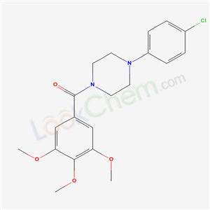 4-(p-CHLOROPHENYL)PIPERAZINYL 3,4,5-TRIMETHYOXYPHENYL KETONE