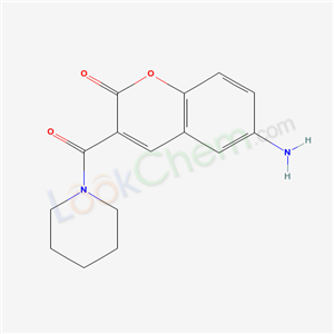 6-amino-3-(piperidine-1-carbonyl)chromen-2-one