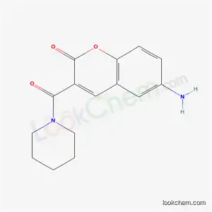Molecular Structure of 18144-56-4 (6-Amino-3-(piperidinocarbonyl)coumarin)