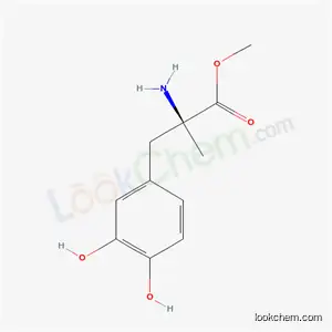 Molecular Structure of 18181-08-3 (α-Methyl-3,4-dihydroxy-L-phenylalanine methyl ester)