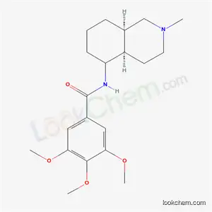 Molecular Structure of 19590-85-3 ((4aalpha,5beta,8aalpha)-N-(Decahydro-2-methyl-5-isoquinolinyl)-3,4,5-trimethoxybenzamide)
