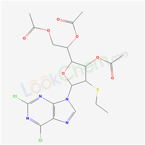 [2-Acetyloxy-1-[3-acetyloxy-5-(2,6-dichloropurin-9-yl)-4-ethylsulfanyl-oxolan-2-yl]ethyl] acetate