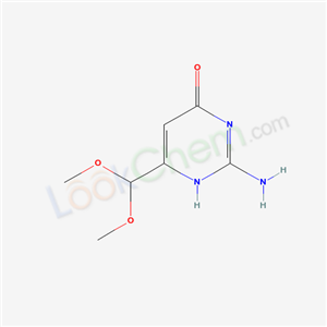 2-amino-6-(dimethoxymethyl)-1H-pyrimidin-4-one cas  60656-61-3