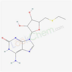 6-amino-9-[5-(ethylsulfanylmethyl)-3,4-dihydroxy-oxolan-2-yl]-1H-purin-2-one cas  53458-26-7
