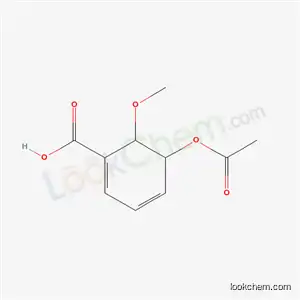 1,3-Cyclohexadiene-1-carboxylic acid, 5-(acetyloxy)-6-methoxy-, trans-