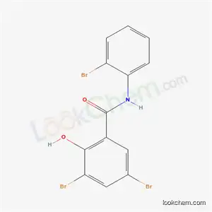 Molecular Structure of 4214-44-2 (3,5-dibromo-N-(2-bromophenyl)-2-hydroxybenzamide)