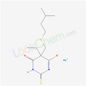 66968-59-0,sodium 5-ethyl-5-{[(3-methylbutyl)sulfanyl]methyl}-6-oxo-2-thioxo-1,2,5,6-tetrahydropyrimidin-4-olate,