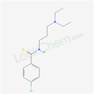 69353-44-2,p-Chloro-N-(3-diethylaminopropyl)benzothioamide,BENZAMIDE,p-CHLORO-N-(3-DIETHYLAMINOPROPYL)THIO;p-Chloro-N-(3-diethylaminopropyl)thiobenzamide;