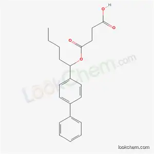 Molecular Structure of 41945-52-2 (4-[(1-biphenyl-4-ylpentyl)oxy]-4-oxobutanoic acid)