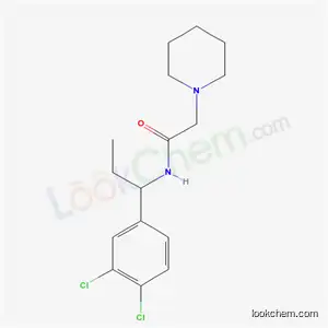 N-(1-(3,4-Dichlorophenyl)propyl)-1-piperidineacetamide