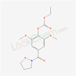 50916-07-9,ethyl 4-(isoxazolidin-2-ylcarbonyl)-2,6-dimethoxyphenyl carbonate,