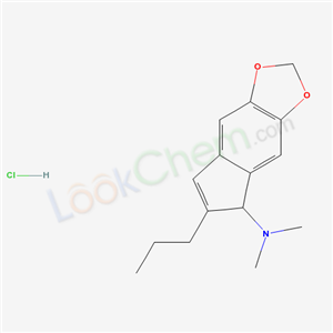 5-DIMETHYLAMINO-6-PROPYL-5H-INDENO(5,6-d)-1,3-DIOXOLE HYDROCHLORIDE