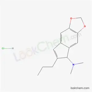 Molecular Structure of 51003-81-7 (N,N-dimethyl-6-propyl-5H-indeno[5,6-d][1,3]dioxol-5-amine hydrochloride)