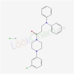 52849-74-8,N-{3-[4-(3-chlorophenyl)piperazin-1-yl]-3-oxopropyl}-N-phenylaniline hydrochloride,