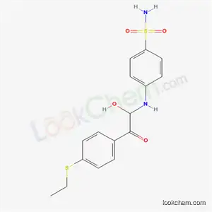 Benzenesulfonamide, 4-((2-(4-(ethylthio)phenyl)-1-hydroxy-2-oxoethyl)amino)-
