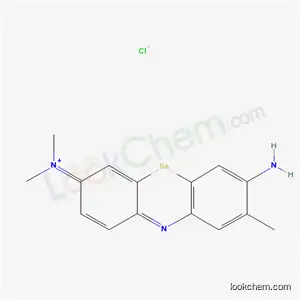 Molecular Structure of 53184-19-3 (N-(7-amino-8-methyl-3H-phenoselenazin-3-ylidene)-N-methylmethanaminium chloride)