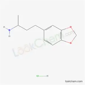 1,3-Benzodioxole-5-propanamine, alpha-methyl-, hydrochloride, (+-)-