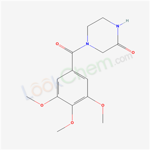 59701-93-8,4-[(3,4,5-trimethoxyphenyl)carbonyl]piperazin-2-one,