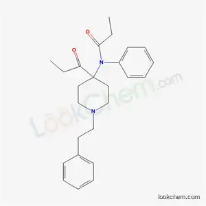Molecular Structure of 60644-97-5 (N-[4-(1-Oxopropyl)-1-(2-phenylethyl)-4-piperidinyl]-N-phenylpropanamide)