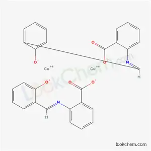 Molecular Structure of 54775-37-0 (benzoic acid, 2-[[(1E)-(2-hydroxyphenyl)methylene]amino]-, compd. with 2-[[(2-hydroxyphenyl)methylene]amino]benzoic acid, copper(2+) salt (1:1:2))