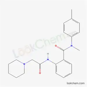 Molecular Structure of 55707-73-8 (N-methyl-N-(4-methylphenyl)-2-[(piperidin-1-ylacetyl)amino]benzamide)