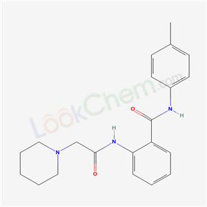 55740-33-5,N-(4-methylphenyl)-2-[(piperidin-1-ylacetyl)amino]benzamide,