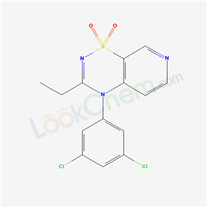 56176-10-4,4-(3,5-dichlorophenyl)-3-ethyl-4H-pyrido[4,3-e][1,2,4]thiadiazine 1,1-dioxide,