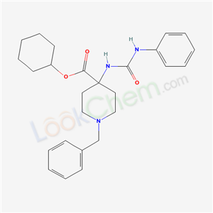 57638-89-8,cyclohexyl 1-benzyl-4-[(phenylcarbamoyl)amino]piperidine-4-carboxylate,