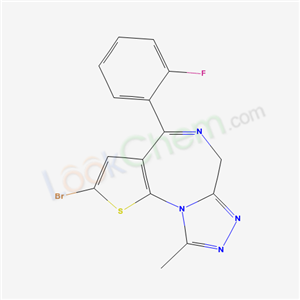 57801-95-3,2-bromo-4-(2-fluorophenyl)-9-methyl-6H-thieno[3,2-f][1,2,4]triazolo[4,3-a][1,4]diazepine,