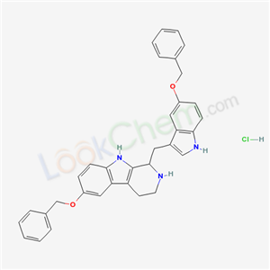 61326-58-7,6-(benzyloxy)-1-{[5-(benzyloxy)-1H-indol-3-yl]methyl}-2,3,4,9-tetrahydro-1H-beta-carboline hydrochloride,