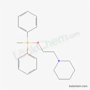 Molecular Structure of 62393-18-4 (1-[2-[(Methyldiphenylsilyl)oxy]ethyl]piperidine)