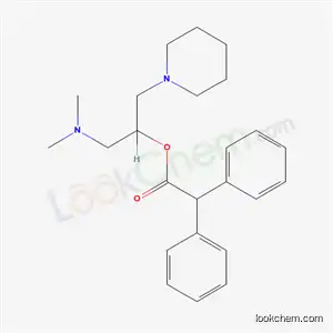Molecular Structure of 62469-48-1 (2-(dimethylamino)-1-(piperidin-1-ylmethyl)ethyl diphenylacetate)