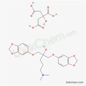 Molecular Structure of 64246-03-3 (1-(1,3-benzodioxol-5-yloxy)-2-[(1,3-benzodioxol-5-yloxy)methyl]-5-(dimethylamino)pentan-2-ol 2-hydroxypropane-1,2,3-tricarboxylate (salt))