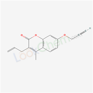 67268-47-7,4-methyl-3-prop-2-en-1-yl-7-(prop-2-yn-1-yloxy)-2H-chromen-2-one,